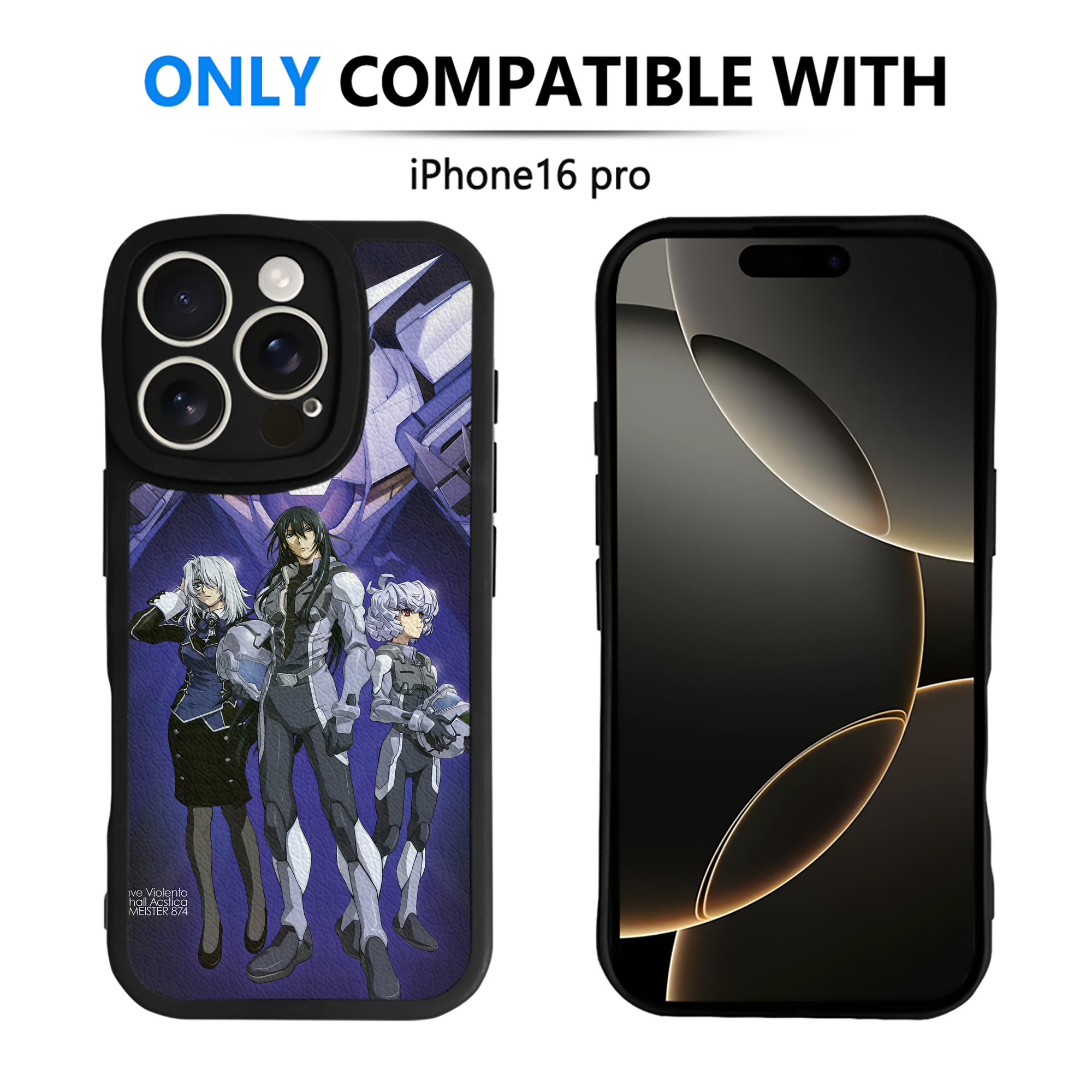 （画像用） 機動戦士ガンダム Mobile Suit Gundam 【iPhone 16シリーズ対応】シリコンスマホケース（レザー調） 材質：シリコン